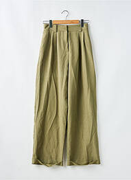 Pantalon larg țesătură crep verde TOPSHOP femme