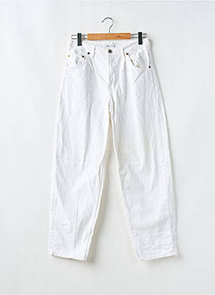 Blugi cu croială slim alb ZARA femeie