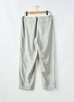 Pantalon drept țesătură crep mărime normală gri BESIDE YOU femeie