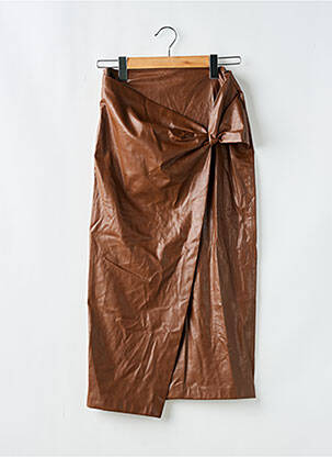 Fustă lungă maro ZARA femeie