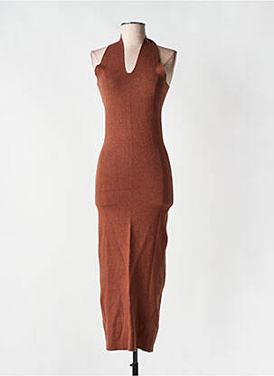 Rochie lungă maro NA-KD femeie