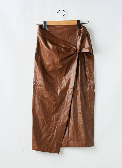 Fustă lungă maro ZARA femeie