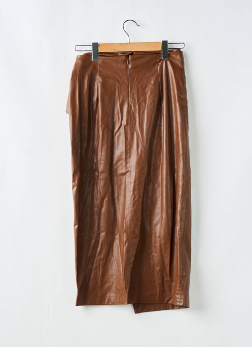 Fustă lungă maro ZARA femeie