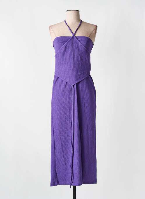 Rochie lungă violet NA-KD femeie
