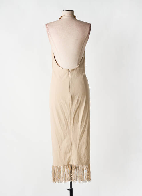 Rochie midi bej ASOS femeie