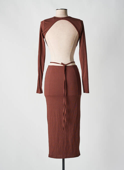 Rochie lungă maro ASOS femeie