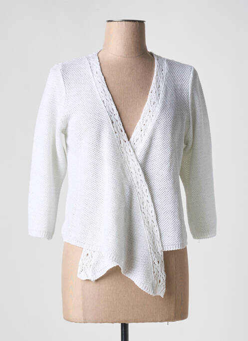 Vestă cu mâneci lungi alb GRIFFON femeie