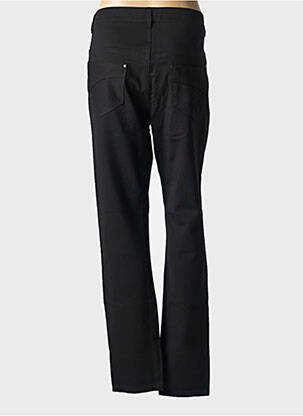 Pantalon slim elasticitate mărime normală negru QUATRE VINGT JOURS femeie