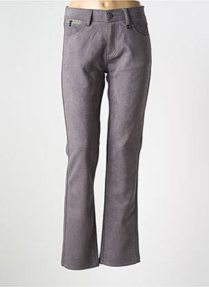 Pantalon slim elasticitate mărime normală gri QUATRE VINGT JOURS femeie