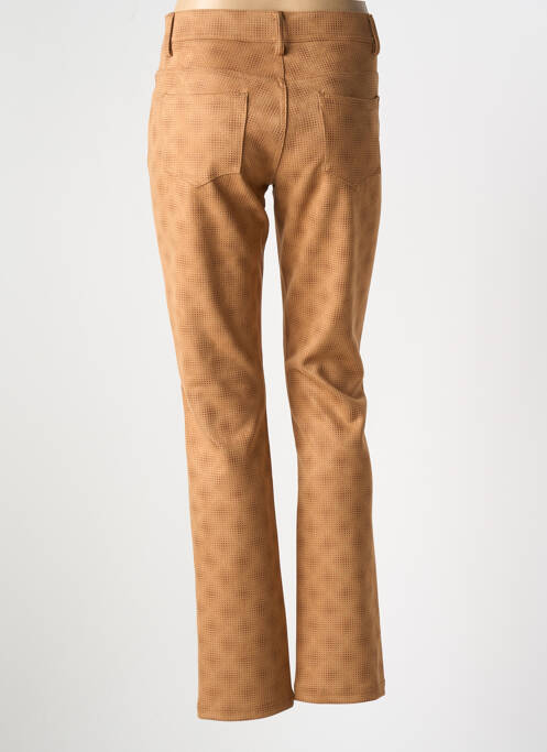 Pantalon slim bej QUATRE VINGT JOURS femeie