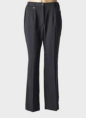 Pantalon drept talie elastică mărime normală gri RICHY femeie
