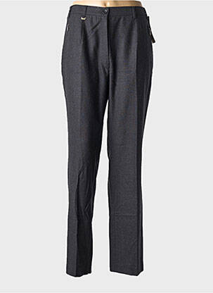 Pantalon drept talie elastică mărime normală gri RICHY femeie
