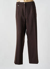 Pantalon drept țesătură crep mărime normală maro RICHY femme