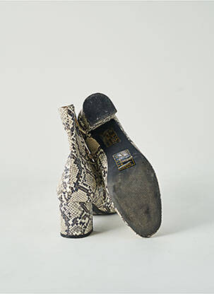 Botine/ghete vârf rotund toc de 4 la 6 cm bej LA REDOUTE femeie