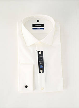 Cămașă cu mâneci lungi alb SEIDEN STICKER bărbat