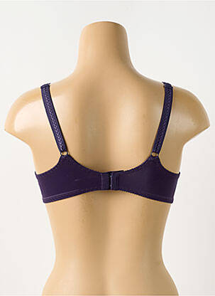 Sutien efect material satinat sutien cupe întregi cu decolteu înalt violet EMPREINTE femeie