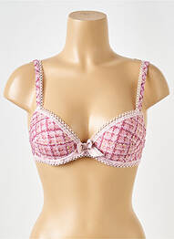 Sutien top sutien modelat top sutien modelat roz ANTIGEL femme
