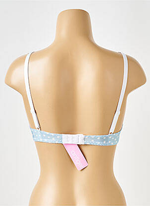 Sutien efect material satinat top sutien modelat albastru ANTIGEL femeie
