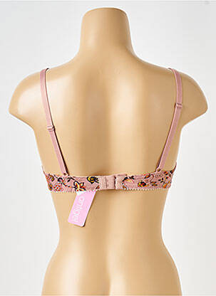 Sutien efect material satinat roz ANTIGEL femeie