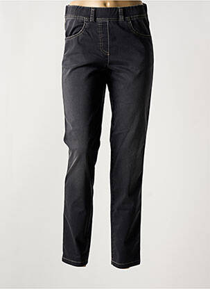Jegging țesătură poplin mărime normală negru ADELINA BY SCHEITER femeie