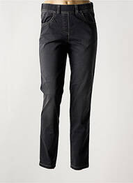 Jegging țesătură poplin mărime normală negru ADELINA BY SCHEITER femme