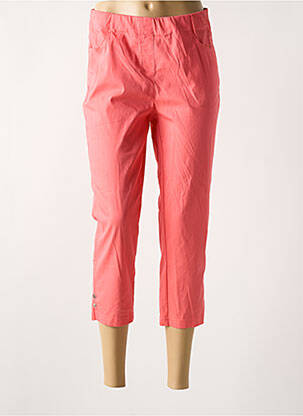 Pantalon trei sferturi roz ADELINA BY SCHEITER femeie