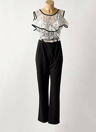 Salopetă-pantalon închidere cu fermoar la spate fără mâneci negru RINASCIMENTO femme