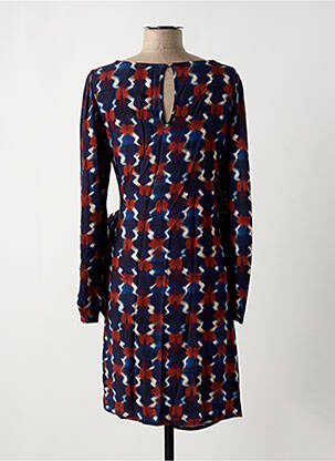 Rochie midi imprimeu fantezie mâneci lungi albastru LA FEE MARABOUTEE femeie