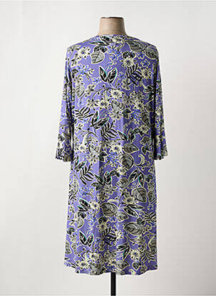 Rochie midi imprimeu floral mâneci 3/4 violet NO SECRET femeie