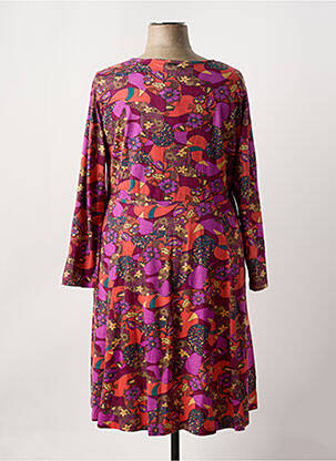 Rochie midi imprimeu floral mâneci lungi violet AGATHE & LOUISE femeie
