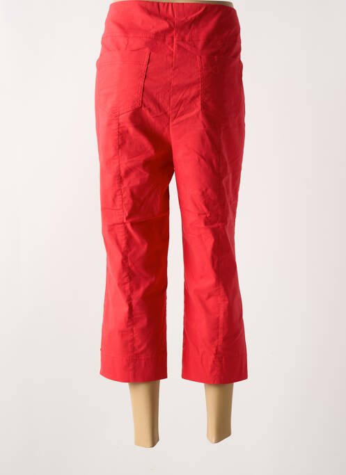 Pantalon trei sferturi roșu ADELINA BY SCHEITER femeie