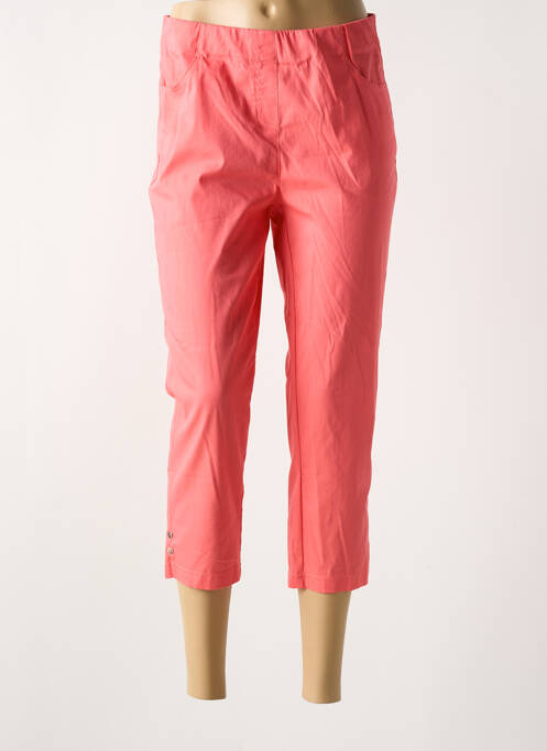 Pantalon trei sferturi roz ADELINA BY SCHEITER femeie