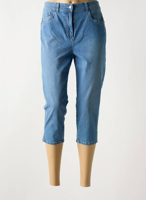 Pantalon trei sferturi albastru ADELINA BY SCHEITER femeie