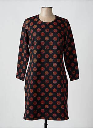 Rochie midi mâneci lungi mâneci lungi negru GUY DUBOUIS femeie