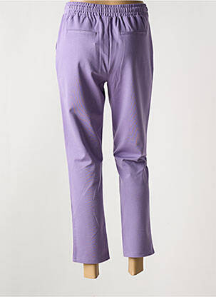 Pantalon 7/8 elasticitate mărime normală violet FRANSA femeie