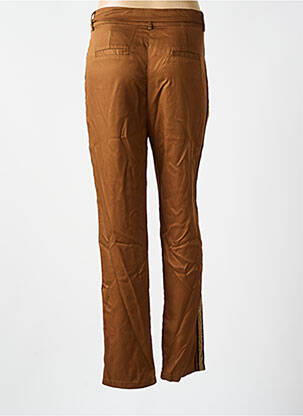 Pantalon chino țesătură poplin maro LA PETITE ETOILE femeie