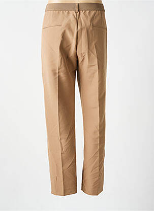 Pantalon chino țesătură poplin mărime normală maro SIGNE NATURE femeie