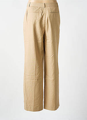 Pantalon larg țesătură poplin mărime normală bej SCOTCH & SODA femeie