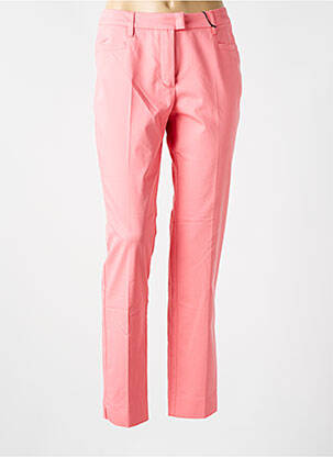 Pantalon chino țesătură poplin mărime normală roz BETTY BARCLAY femeie