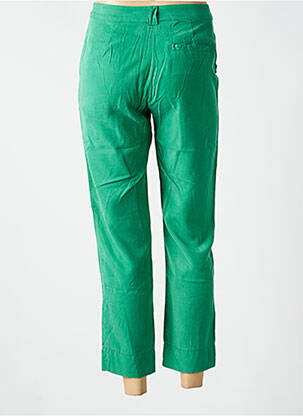 Pantalon 7/8 țesătură poplin mărime normală verde NICE THINGS femeie