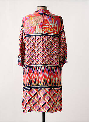 Rochie midi croială fluidă mâneci 3/4 portocalie BETTY BARCLAY femeie