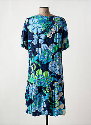 Rochie midi imprimeu fantezie mâneci scurte albastru BETTY BARCLAY femeie