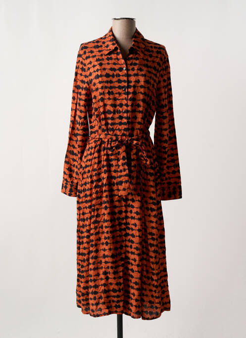 Rochie lungă portocaliu SIGNE NATURE femeie