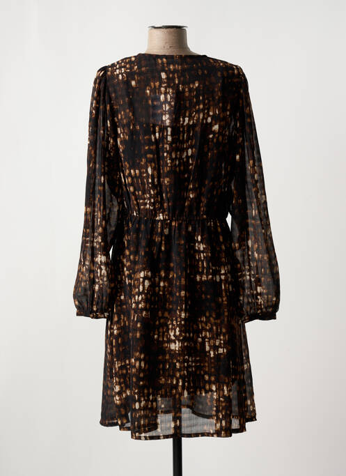 Rochie midi maro ICHI femeie