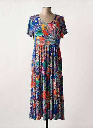 Rochie lungă albastru GENUINE femeie