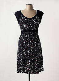 Rochie midi mâneci scurte mâneci scurte negru NATURAL STB femme