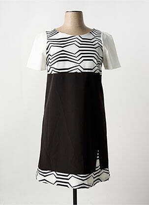 Rochie midi negru QUATRE VINGT JOURS femeie