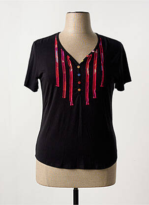 Tricou negru CLAUDE DE SAIVRE femeie