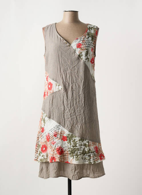 Rochie midi maro MASSY femeie