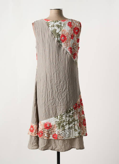 Rochie midi maro MASSY femeie